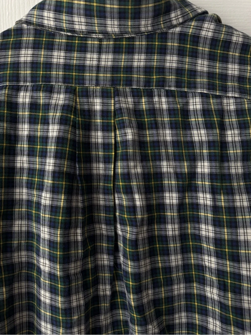 Polo Ralph Lauren Vintage Plaid Flannel Button Down XXL 90s Dress Shirt Luxury